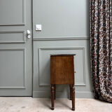 Nightstand in walnut, Napoleon III style.