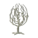 White brutalist tree candle holder “tree of life” 1970s.