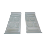 Plats de présentation en verre