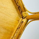 Vintage Italian rattan coffee table, 1960s.