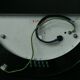 Pair of metal and plexiglass wall lights