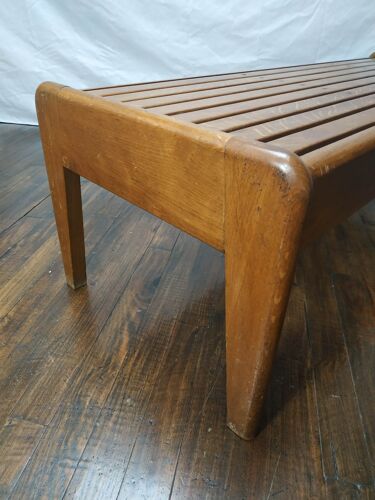 Bench by Charles Dudouyt, signed furniture