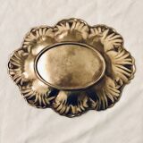 Empty oval brass pocket