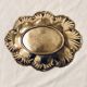 Empty oval brass pocket