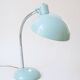 Grande lampe de bureau vintage en métal vert d'eau – Bras flexible chromé