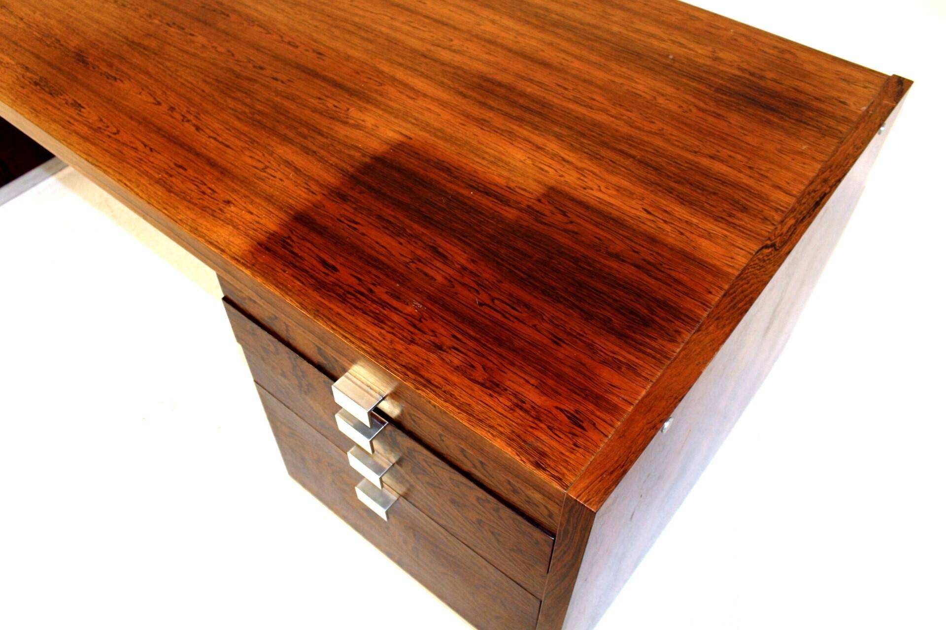 Rosewood desk, Isku, Finland, 1960
