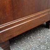 Art Deco bedside tables carved wood and marble 1930