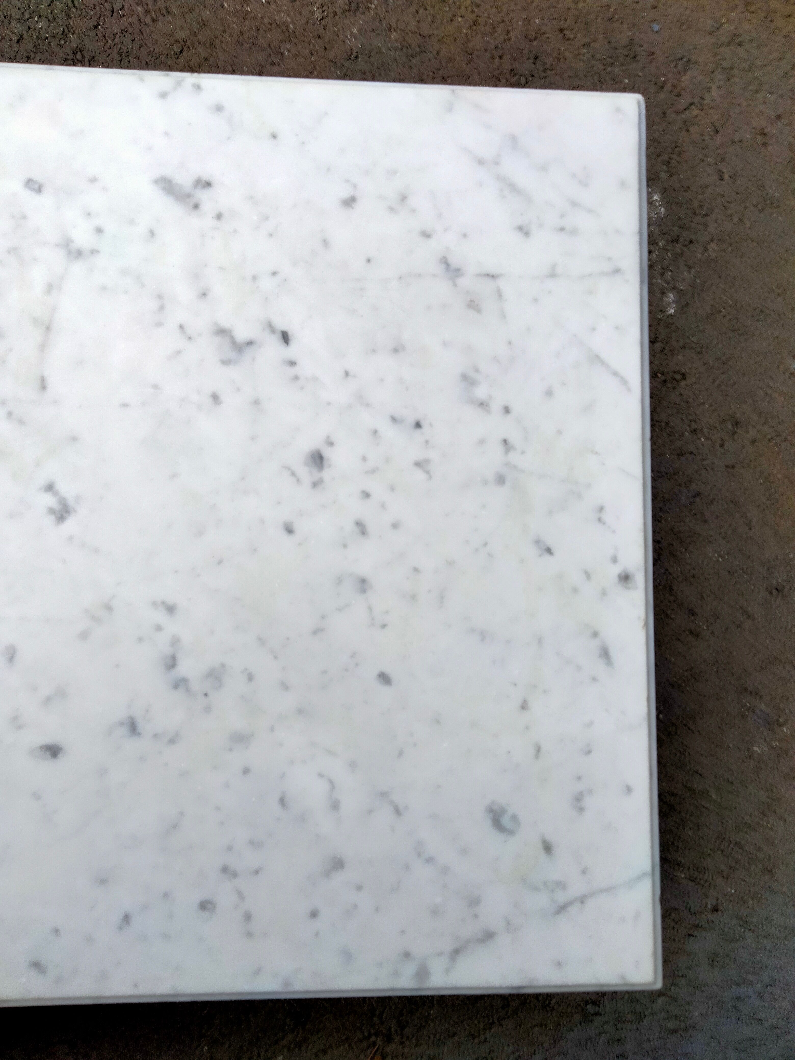 Coffee table gilded wood old marble top side table