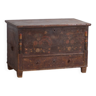 Ancienne malle de rangement datée de 1861 #23