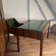 Rosewood desk, armchair and bookshelf.