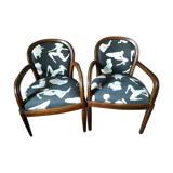 Pair of Art Deco workshop armchairs