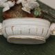 Bonbonnière en porcelaine, combat de coqs