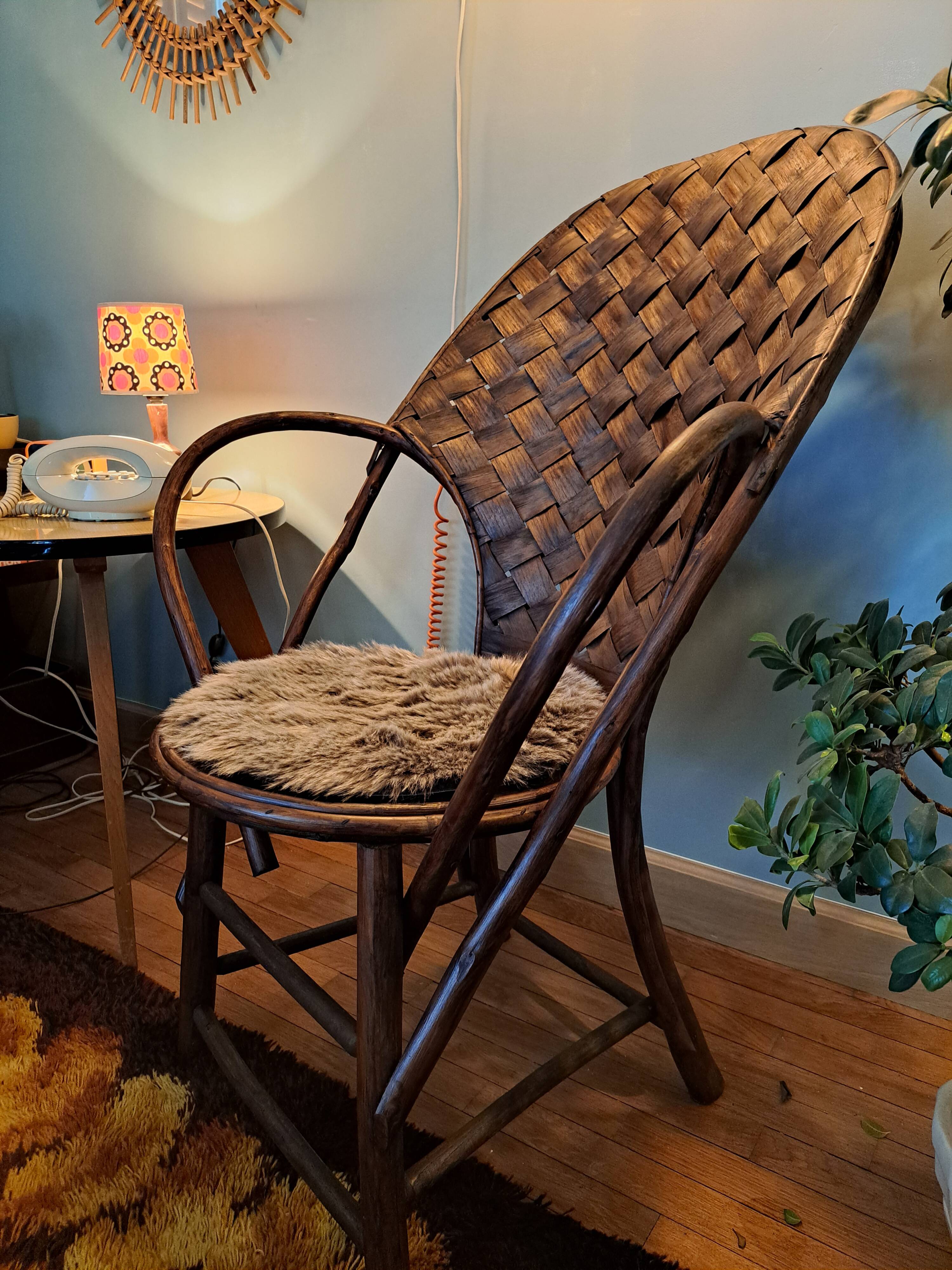 Chestnut armchair from Limousin