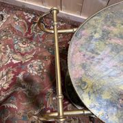 Service dessert in Louis XVI style – Brass & Faux Marble Trays – Year