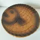 6 antique fish barbotine plates – Saint-Clément
