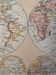 Lithograph engraving world map of 1897