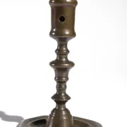 Early 18th-century French bronze candlestick