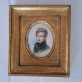 Miniature on ivory of the Aiglon after Daffinger,
