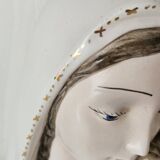 Vintage Italian wall ceramic Virgin and Child