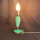 Floor lamp.old green opaline glass