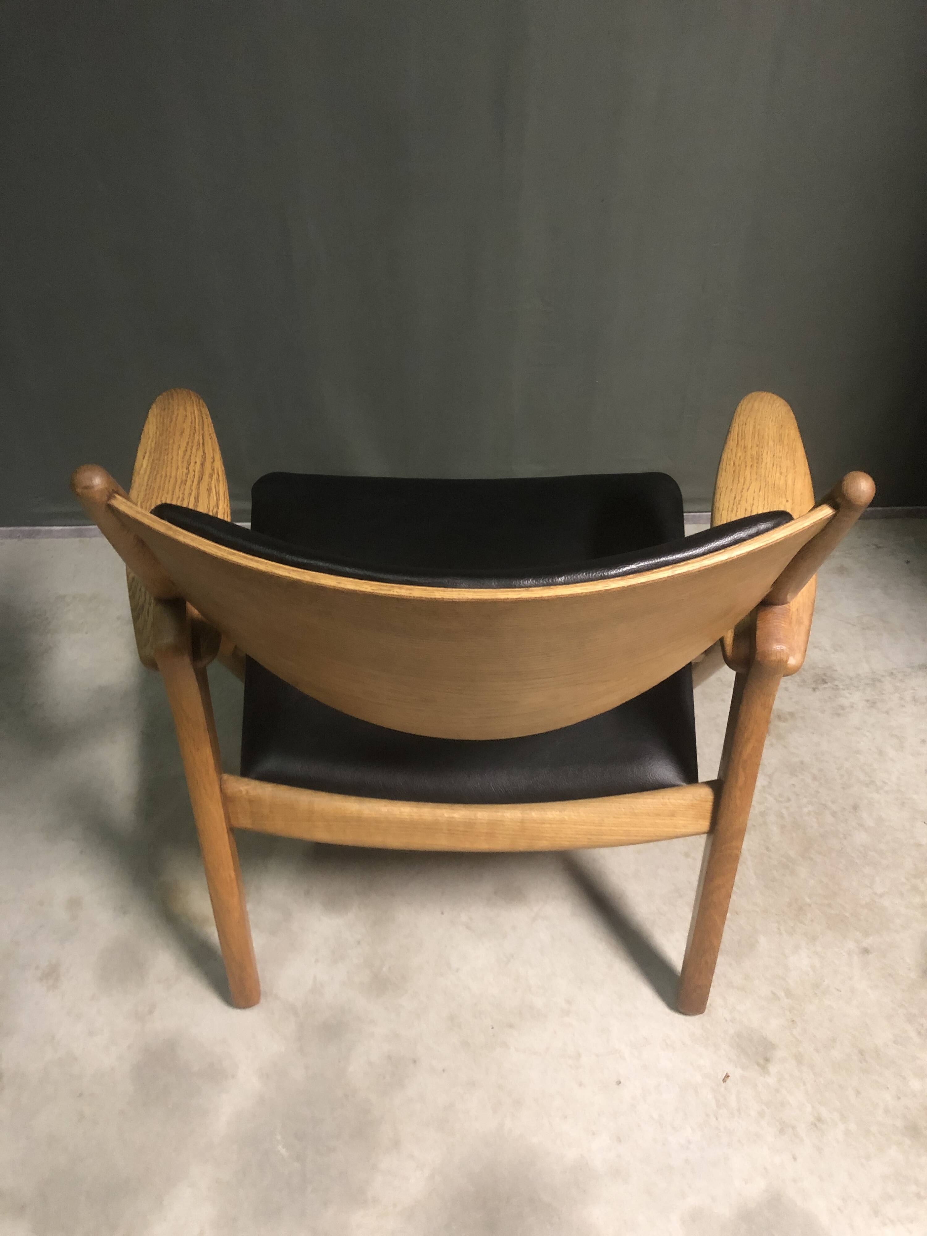 CH28 Sawbuck Lounge Chair by Hans Wegner for Carl Hansen & Søn, 1950s