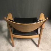 CH28 Sawbuck Lounge Chair by Hans Wegner for Carl Hansen & Søn, 1950s