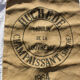 Old jute mill bag Sarthe