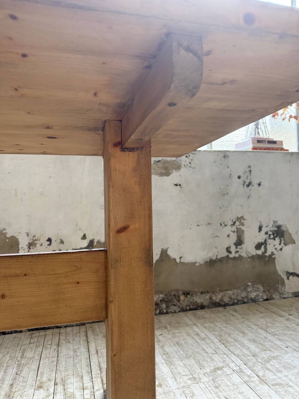 Perriand mountain furniture pine dining table