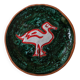 Decorative ceramic plate with duck decoration