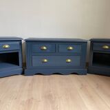 Chest of drawers and bedside tables set