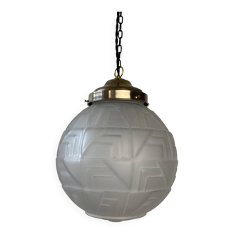 OLD ART-DECO VINTAGE SUSPENSION LAMP