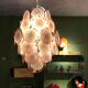 Murano Chandelier with 42 Crystal Disks design Gino Vistosi, 1970s