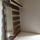 Slatted wall coat rack with mirror, modernist design, 1960s