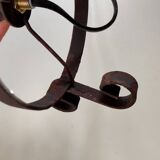 Large vintage glass mosaic egg lamp