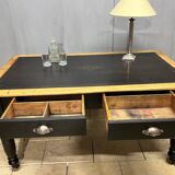 Bureau ancien cuir noir