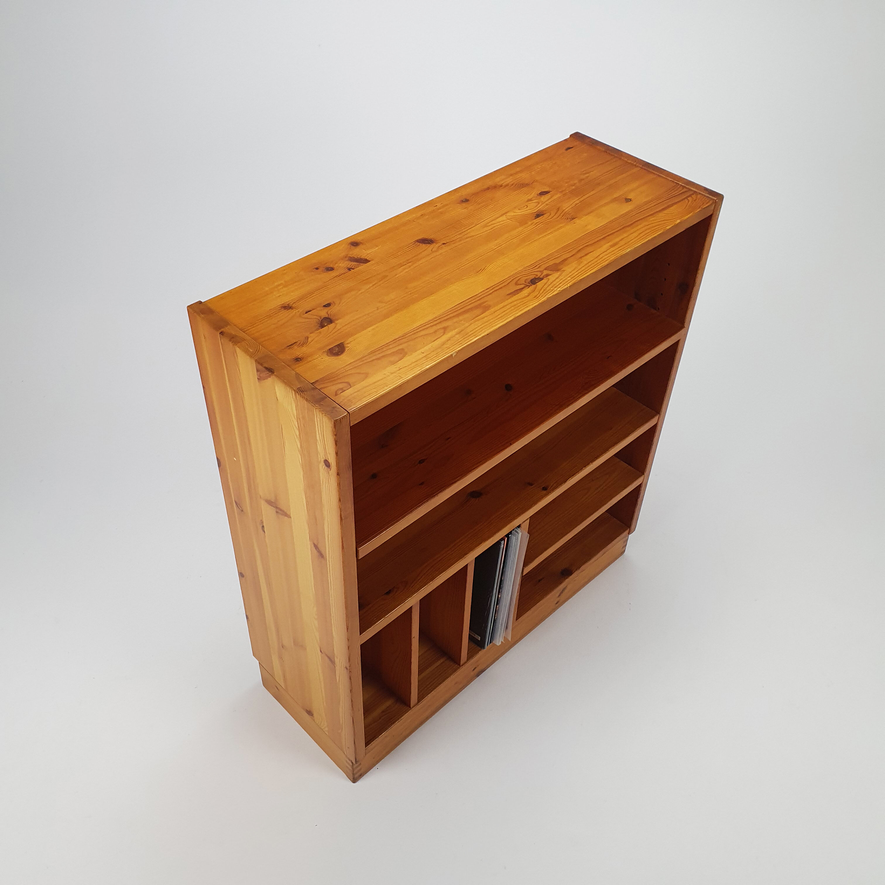 Maison Regain Style Pine Audio Cabinet, 1970s