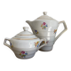 Porcelain coffee pot and sugar bowl
