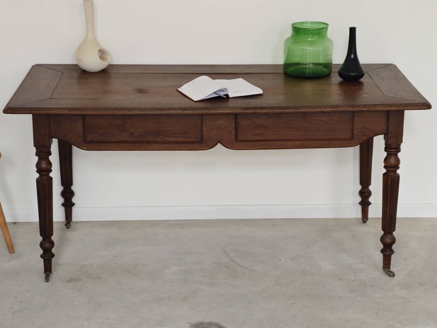 1940s farmhouse table in solid oak