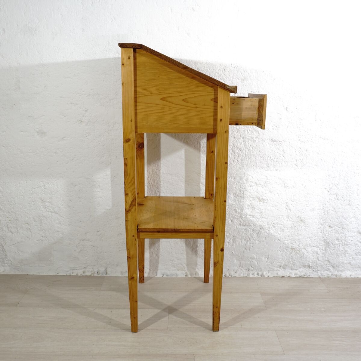 Antique fir wood high desk ca 1920s