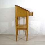 Antique fir wood high desk ca 1920s