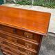 Semainier commode vintage 7 tiroirs coloniale en bois