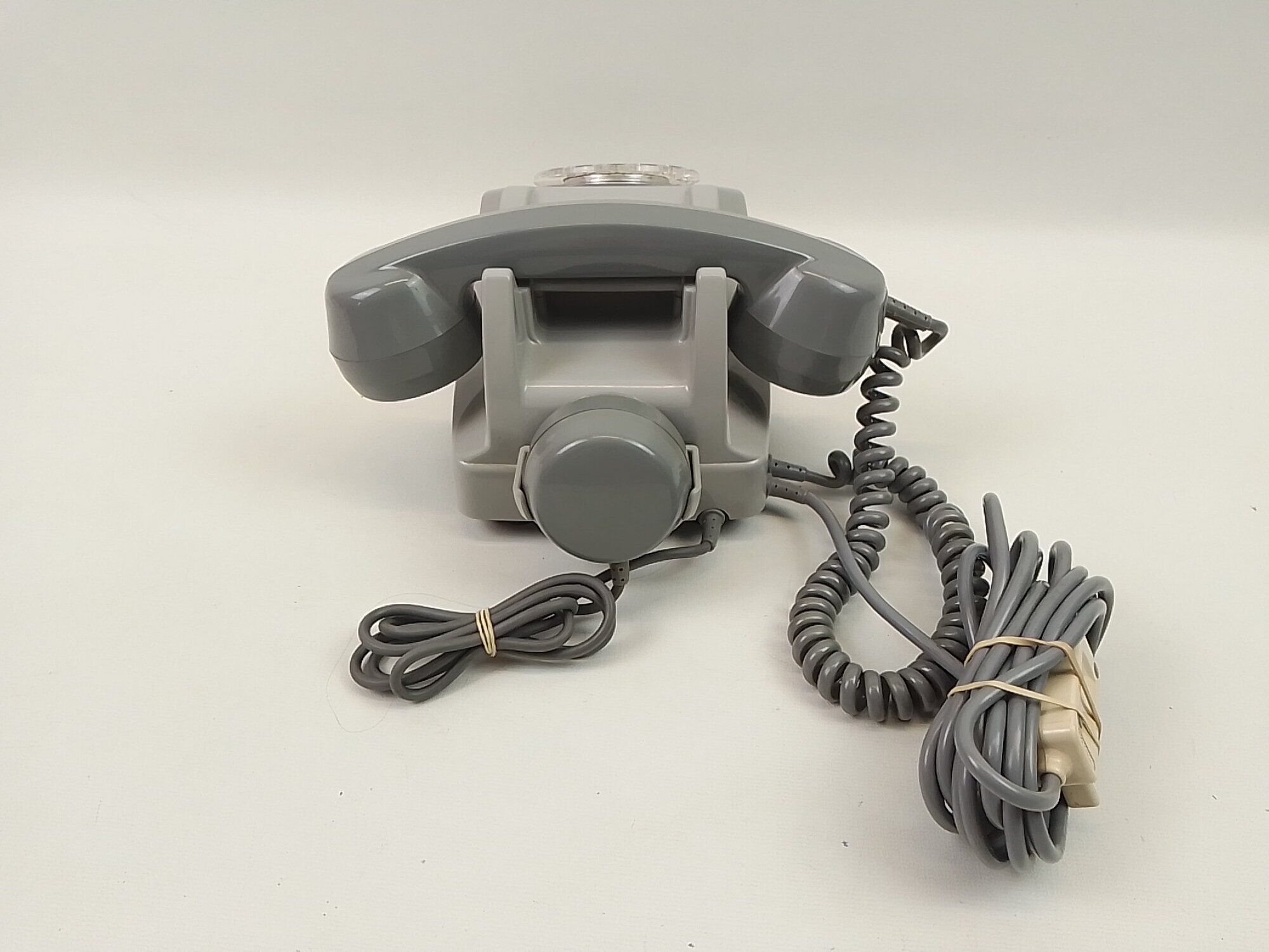 Téléphone à cadran gris Vintage Socotel S63