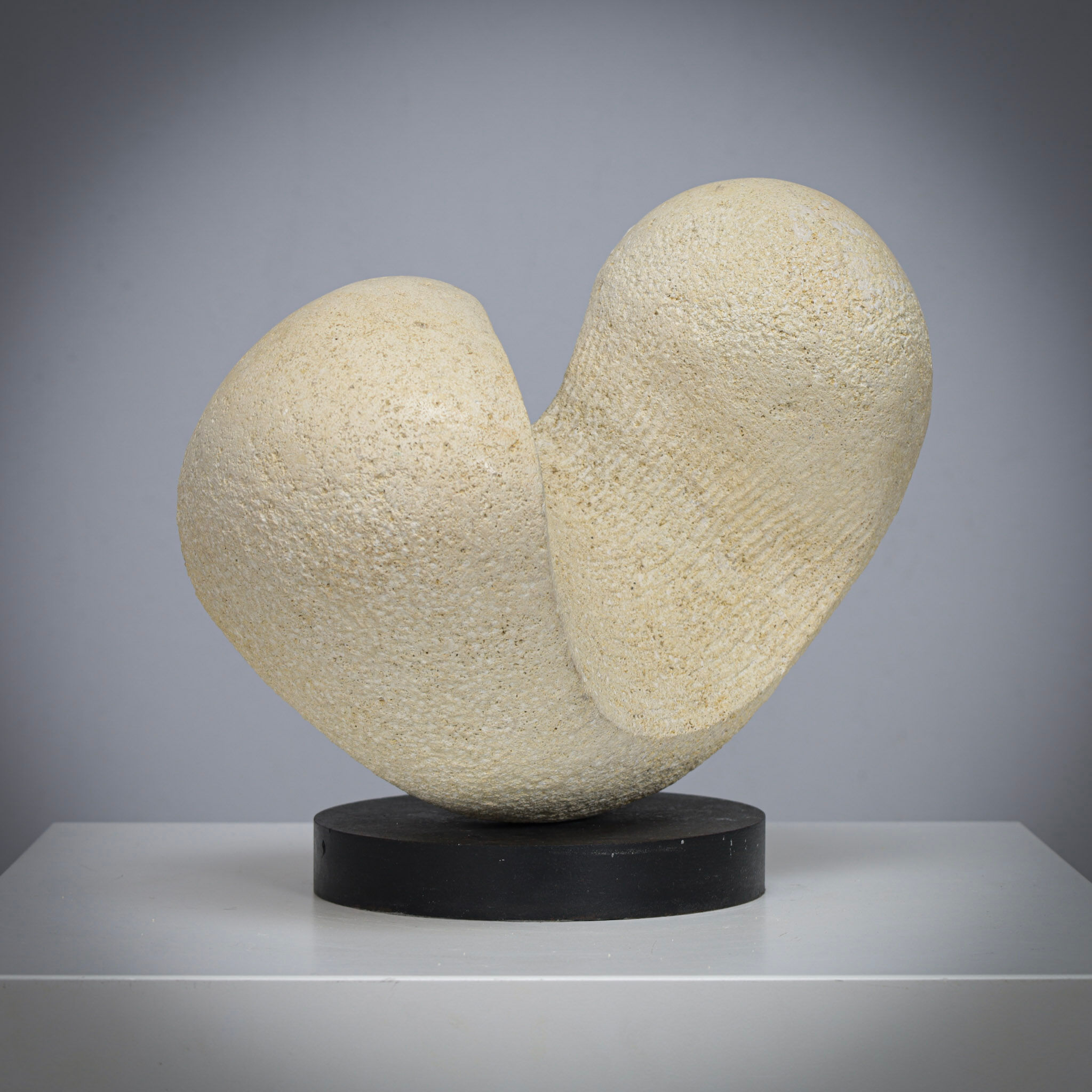 Modernist sandstone sculpture by Ineke van Zuuren, Netherlands, 1980s