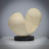 Modernist sandstone sculpture by Ineke van Zuuren, Netherlands, 1980s