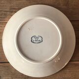 Set of 4 flat plates made of Marine earthenware