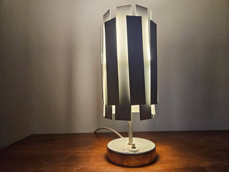 Very rare mid-century table lamp in the style of Max Sauze, France, 1970s