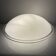 Vintage opal glass ceiling light Saturne Leucos 1970 Italy Diameter 39