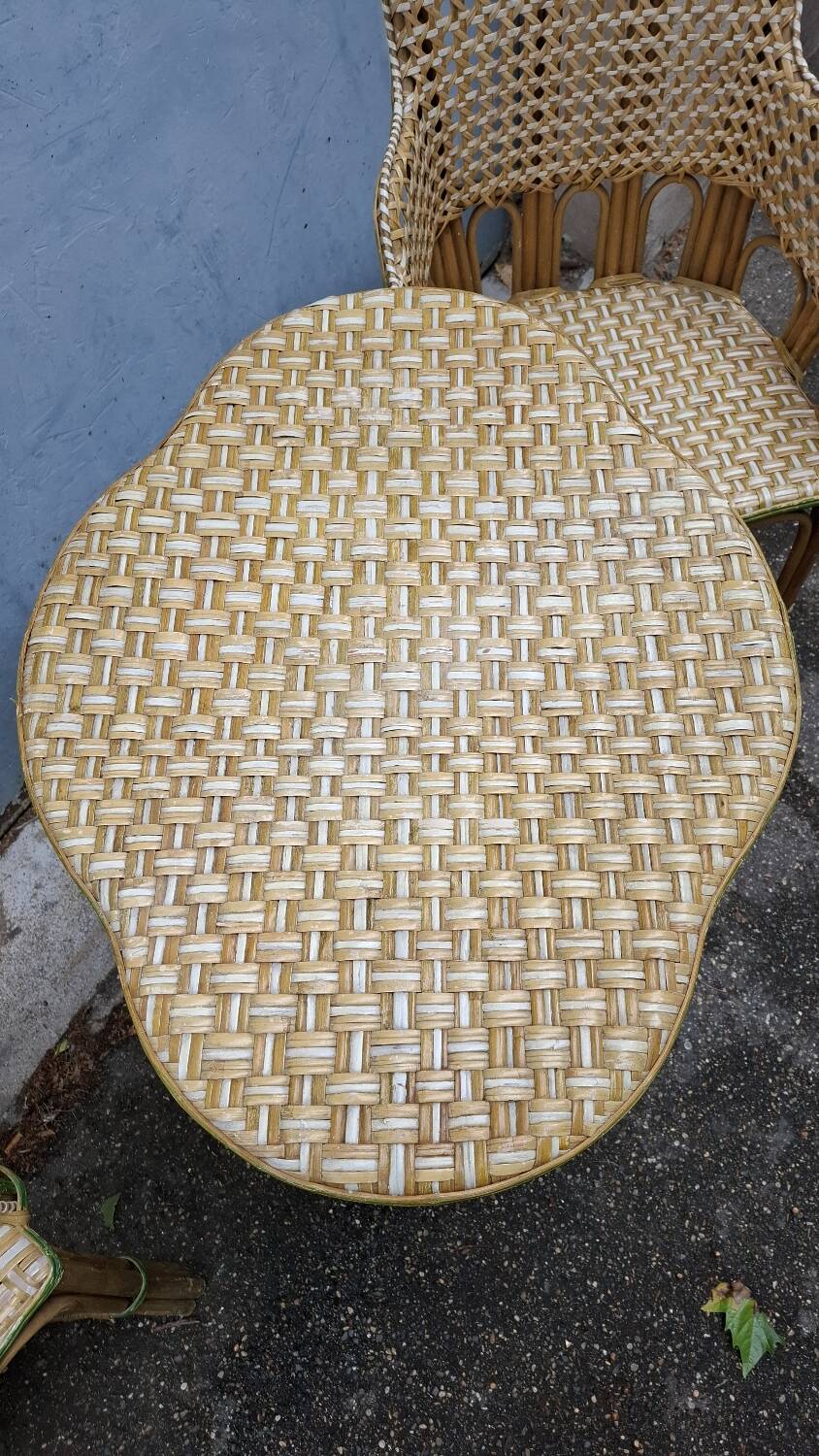 Vintage rattan lounge