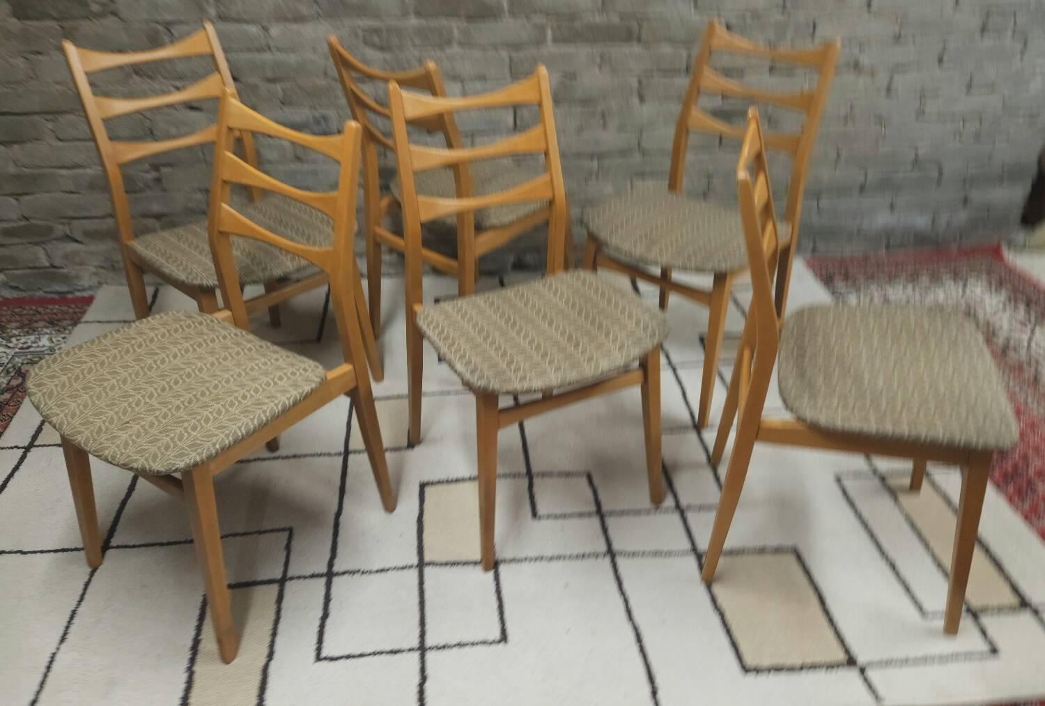 Set de 6 chaises scandinaves par Bähre Mignon Möbel 1960