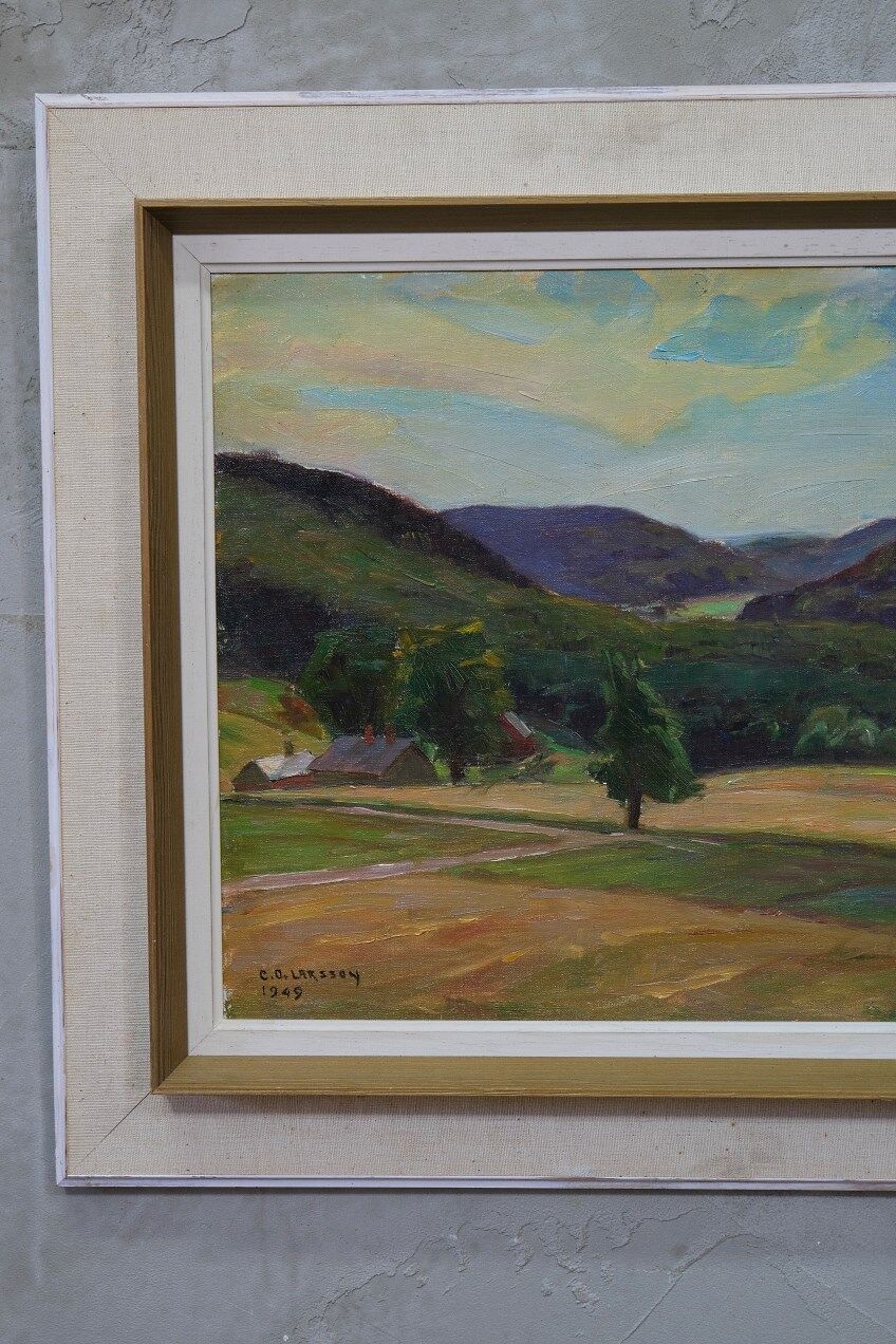 Swedish  Oil Painting by Carl Oscar Larsson, 1949